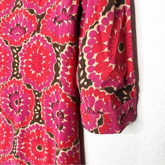 Boden Retro Floral Mod Tunic Mini Dress 60s - Picture 4 of 10